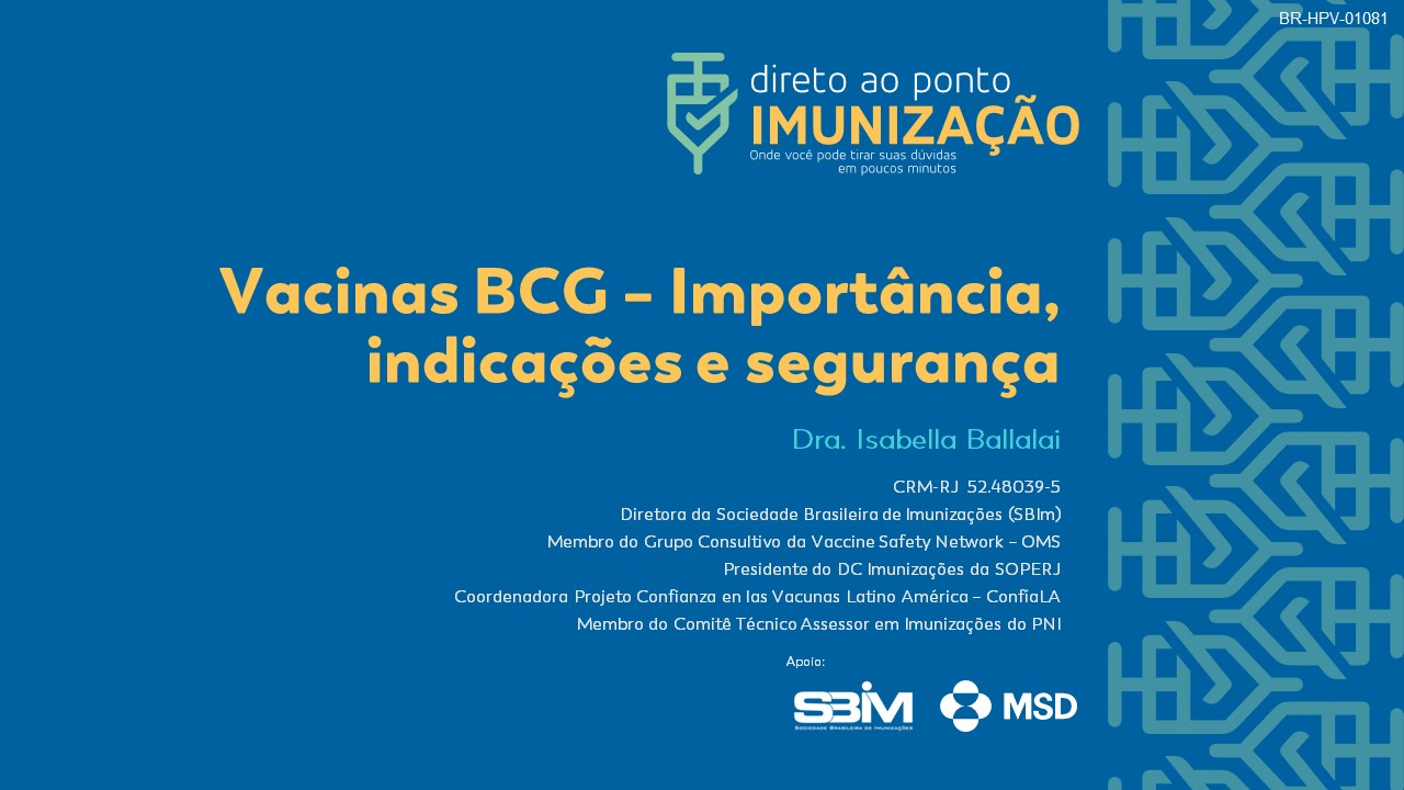 Vacinas BCG - Importância, indicações e segurança