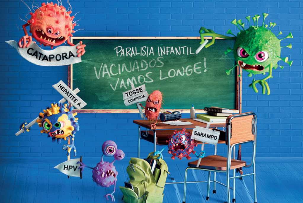 Paralisia infantil - Vacinados vamos longe!