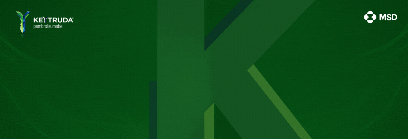 Banner Keytruda: Confiança começa com K.
